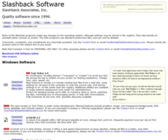 Slashbackassociates.com(Quality software since 1996) Screenshot