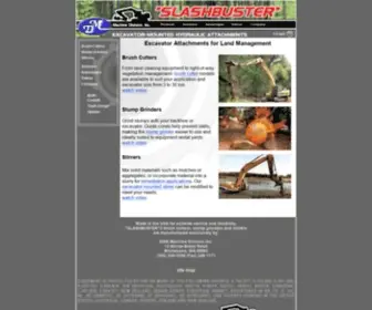 Slashbuster.com("SLASHBUSTER"® Excavator Attachments) Screenshot