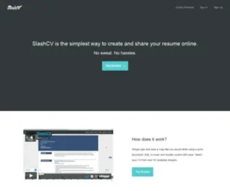 Slashcv.com(Slashcv) Screenshot