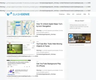 Slashgenie.com(Making tech trouble disappear in a flash) Screenshot