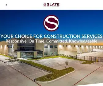 Slateconstruction.com(Family Owned & Operated Houston Construction Company) Screenshot