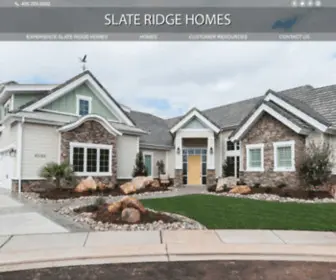 Slateridgehomes.com(Custom Homebuilder) Screenshot