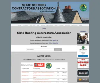 Slateroofers.org(Slate Roofing Contractors Association of North America) Screenshot