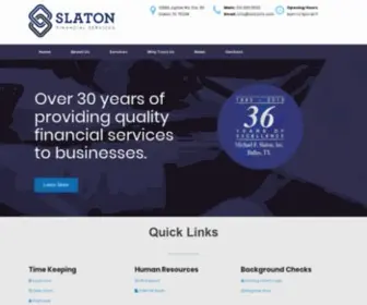 Slatonfs.com(Slaton Financial Services) Screenshot