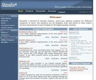 Slavasoft.com(Web Hosting from HostPapa) Screenshot