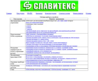 Slavitex.ru(СИГНАЛИЗАЦИЯ) Screenshot