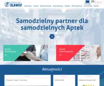 Slawex.com.pl(„Przedsiębiorstwo Dystrybucji Farmaceutycznej SLAWEX" Spółka z ograniczoną odpowiedzialnością z siedzibą w Lublinie) Screenshot