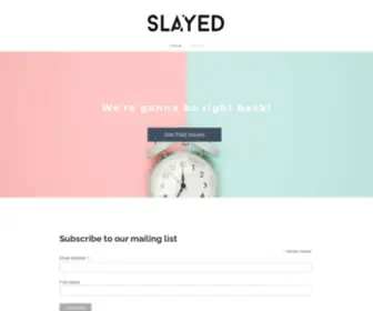 Slayedmagazine.com(Slayed Magazine) Screenshot