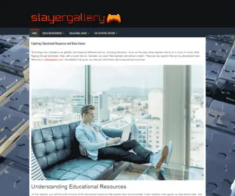 Slayergallery.com(Exploring Educational Resources and Brain Games) Screenshot