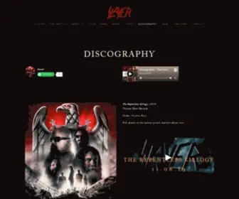 Slayer.net(The Official Slayer Site) Screenshot