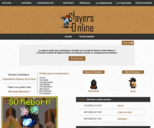 Slayersonline.info(Slayersonline info) Screenshot