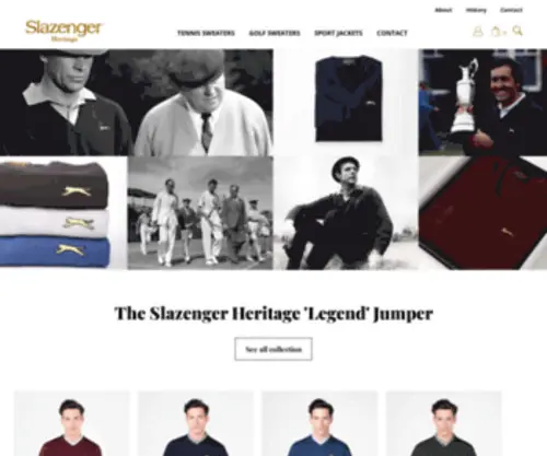 Slazengerheritage.com(Slazenger Heritage) Screenshot