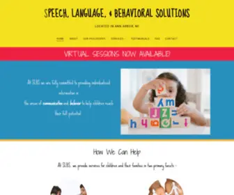 SLB-Solutions.com(Speech, Language, & Behavioral Solutions) Screenshot