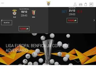 Slbenfica.pt(Site Oficial do Sport Lisboa e Benfica) Screenshot