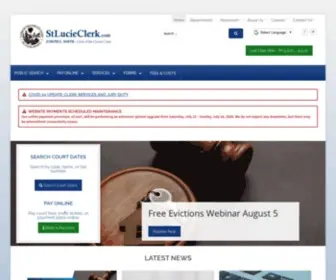 SLCclerkofcourt.com(Saint Lucie County Clerk & Comptroller) Screenshot