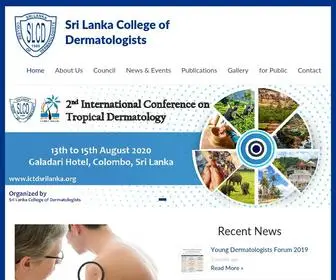 SLCD.lk(Sri Lanka College of Dermatologists) Screenshot