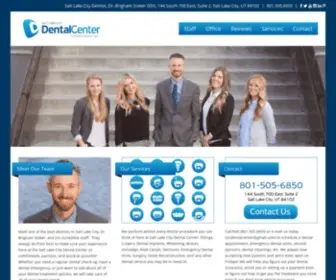 SLCDentalcenter.com(Incredible Salt Lake City Dentist) Screenshot