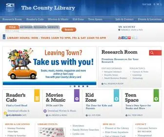 Slcolibrary.org(The county library) Screenshot