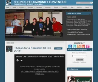 Slconvention.org(Second Life Community Convention 2010) Screenshot