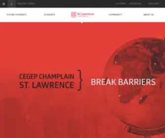 SLC.qc.ca(CEGEP Champlain St) Screenshot
