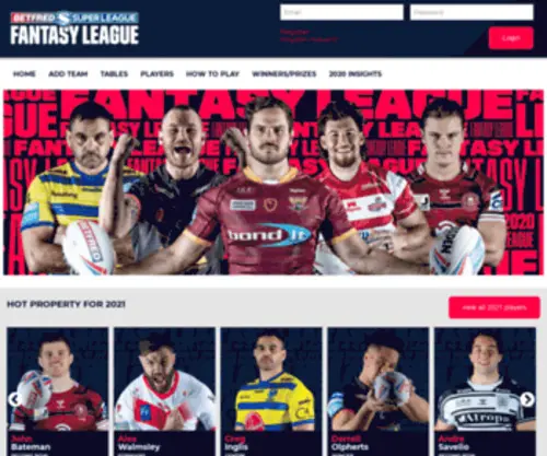 SLdreamteam.co.uk(Super League Dream Team) Screenshot