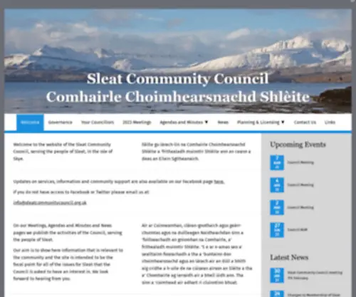 Sleatcommunitycouncil.org.uk(Sleat Community Council) Screenshot