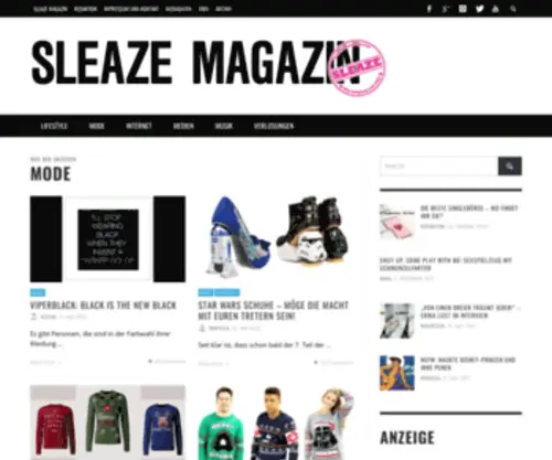 Sleazemag.com(Site is undergoing maintenance) Screenshot