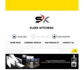 Sleekkitchens.net(Chapati Making Machine.Automatic Chapati Making Machine) Screenshot