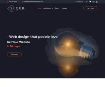 Sleekwebdesigns.com(Sleek Web Designs) Screenshot