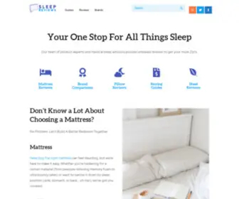 Sleep-Reviews.com(Best Unbiased Mattress ReviewsSleep Reviews) Screenshot