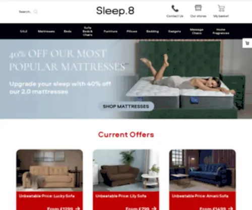 Sleep8.uk(Quality beds) Screenshot