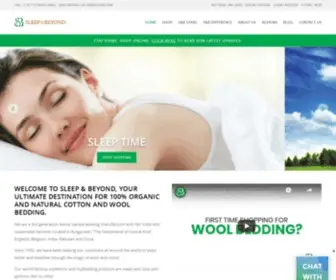 Sleepandbeyond.com(100% Natural Bedding) Screenshot