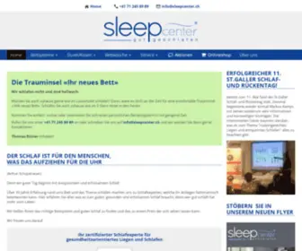 Sleepcenter.ch(Sleepcenter St.Gallen) Screenshot