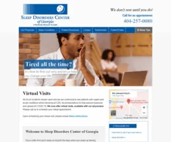 Sleepcenterga.com(Sleep Disorders Center of Georgia) Screenshot