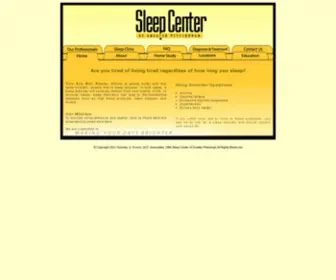 Sleepcenterofgreaterpittsburgh.com(Sleep Center of Greater Pittsburgh) Screenshot