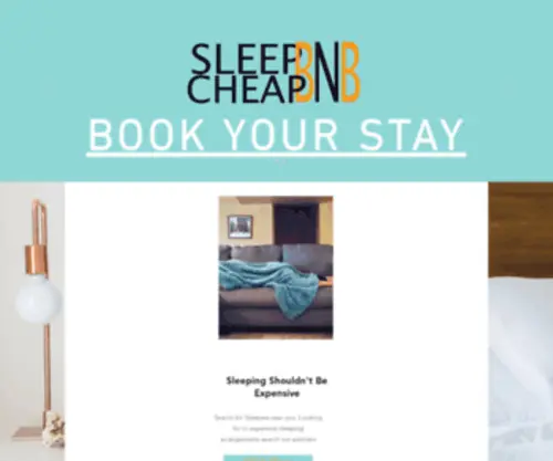 Sleepcheapbnb.com(Intro) Screenshot