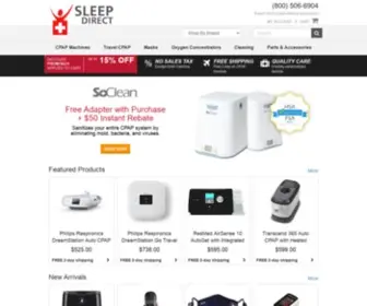 Sleepdirect.com(Your Source for Sleep Apnea Solutions) Screenshot