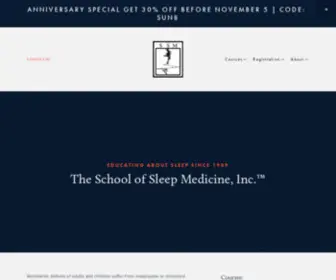 Sleepedu.net(The School of Sleep Medicine) Screenshot