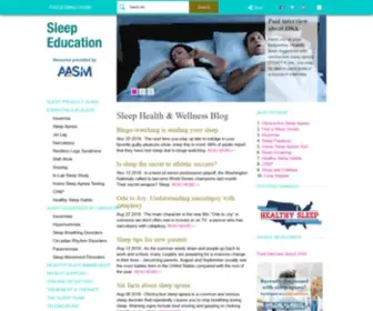 Sleepeducation.com(Sleep Education) Screenshot