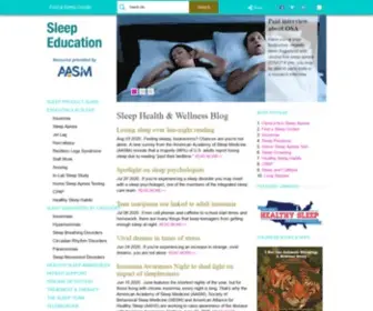 Sleepeducation.org(Sleep Education) Screenshot