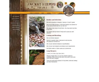 Sleepersales.co.za(RAILWAY SLEEPERS FOR SALE) Screenshot