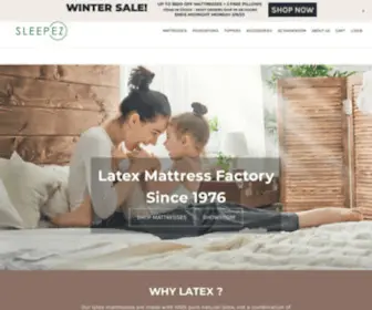 Sleepez.com(Latex Mattresses) Screenshot