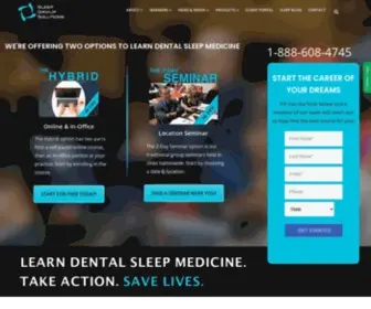 Sleepgroupsolutions.com(Dental Continuing Education Courses) Screenshot