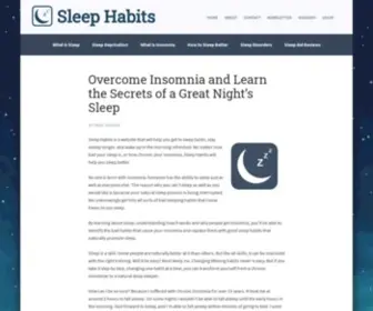 Sleephabits.net(Sleep Habits) Screenshot