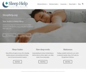 Sleephelp.org(Inspiring Better Sleep Through Tips) Screenshot