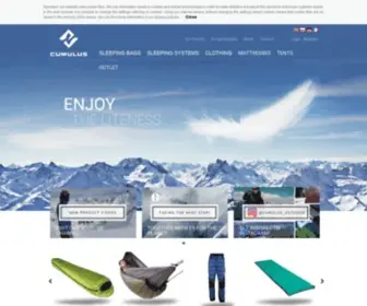 Sleepingbags-Cumulus.eu(Main site) Screenshot