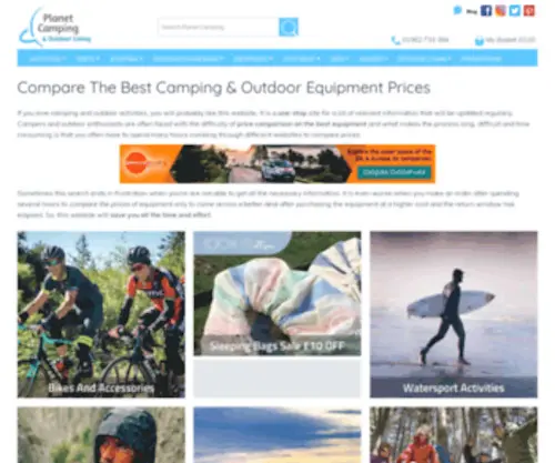 Sleepingbagsuits.co.uk(Compare The Best Camping and Outdoor Equipment in the UK) Screenshot