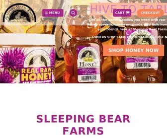 Sleepingbearfarms.com(Sleeping Bear Farms Honey) Screenshot