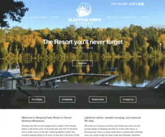 Sleepingfawnresort.com(Sleeping Fawn Resort) Screenshot