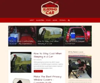 Sleepinginacar.com(Sleeping in a Car) Screenshot